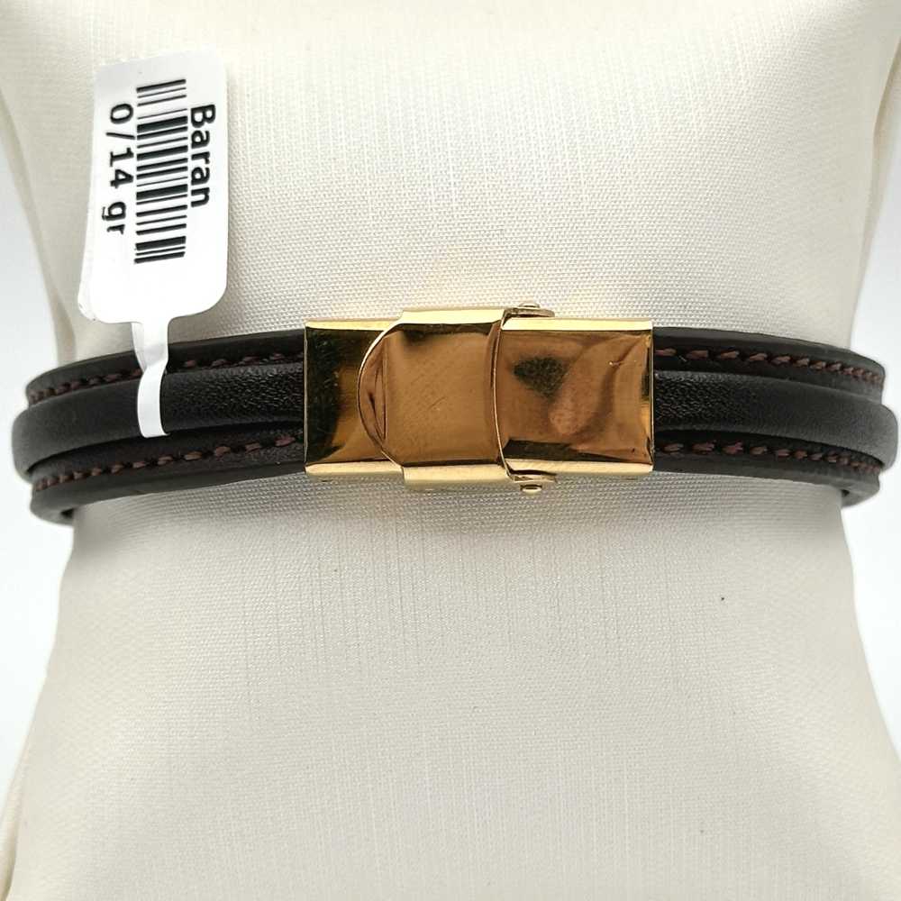 دستبند چرمی مردانه کد 00151