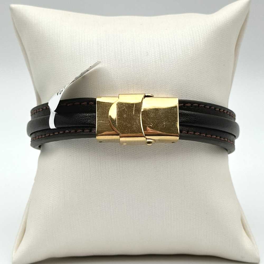 دستبند چرمی مردانه کد 00152