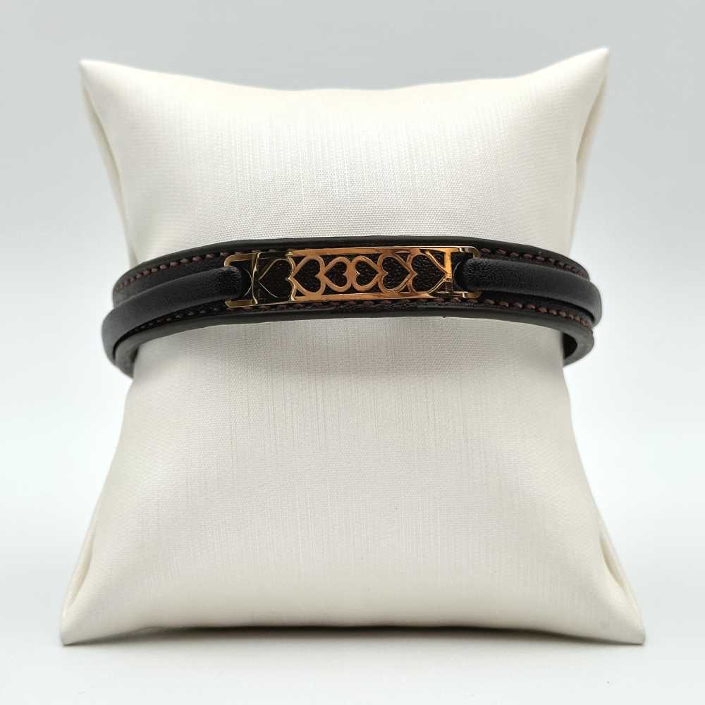 دستبند چرمی مردانه کد 00149