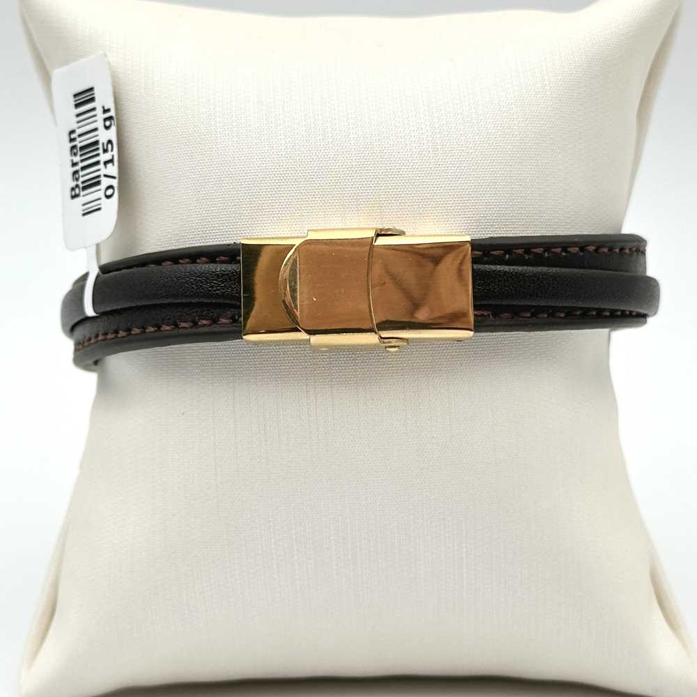 دستبند چرمی مردانه کد 00149