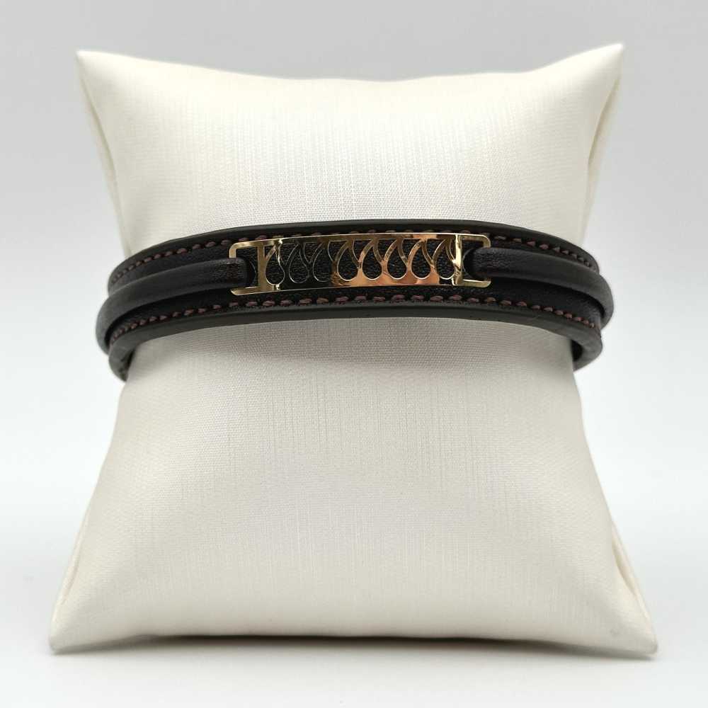 دستبند چرمی مردانه کد 00155