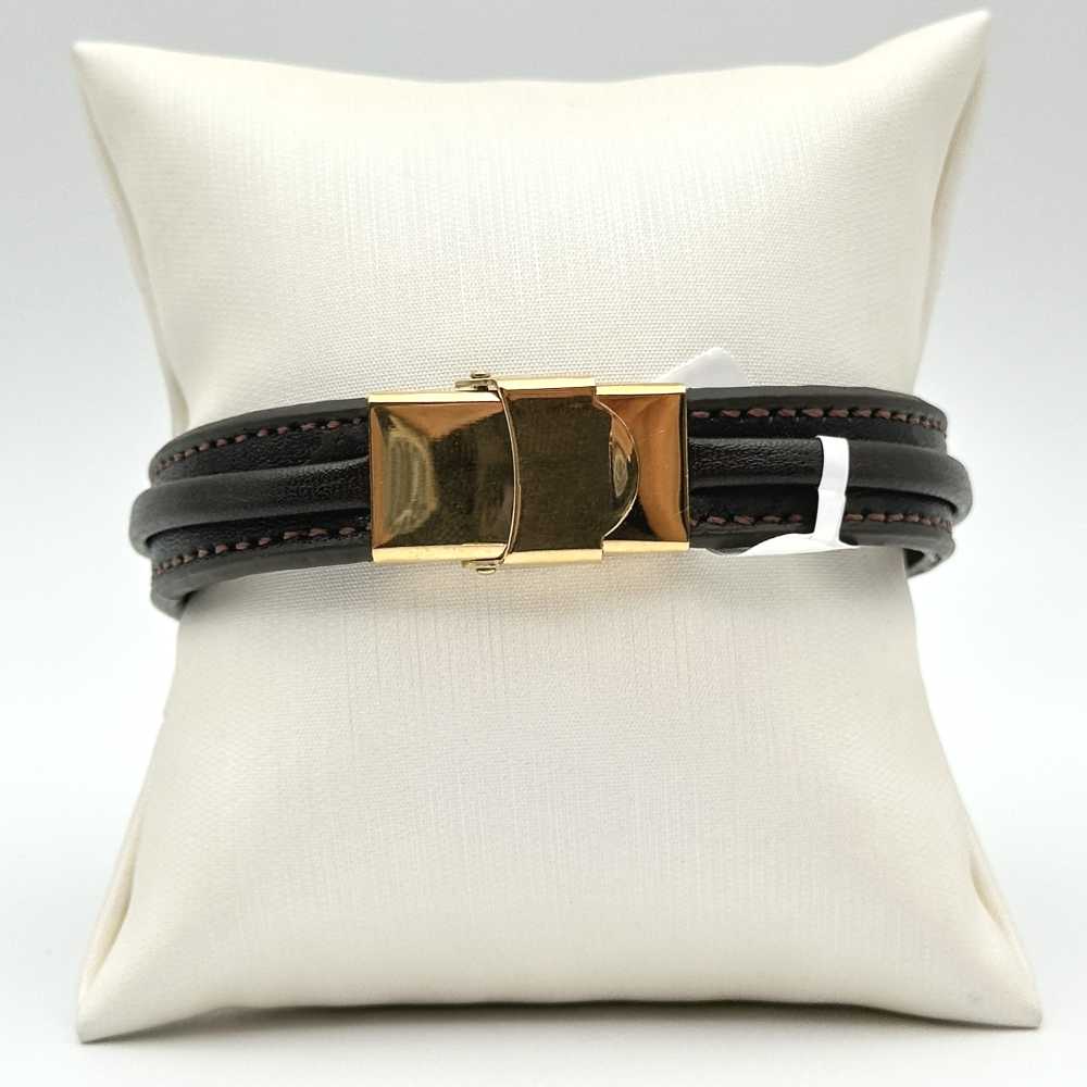 دستبند چرمی مردانه کد 00155