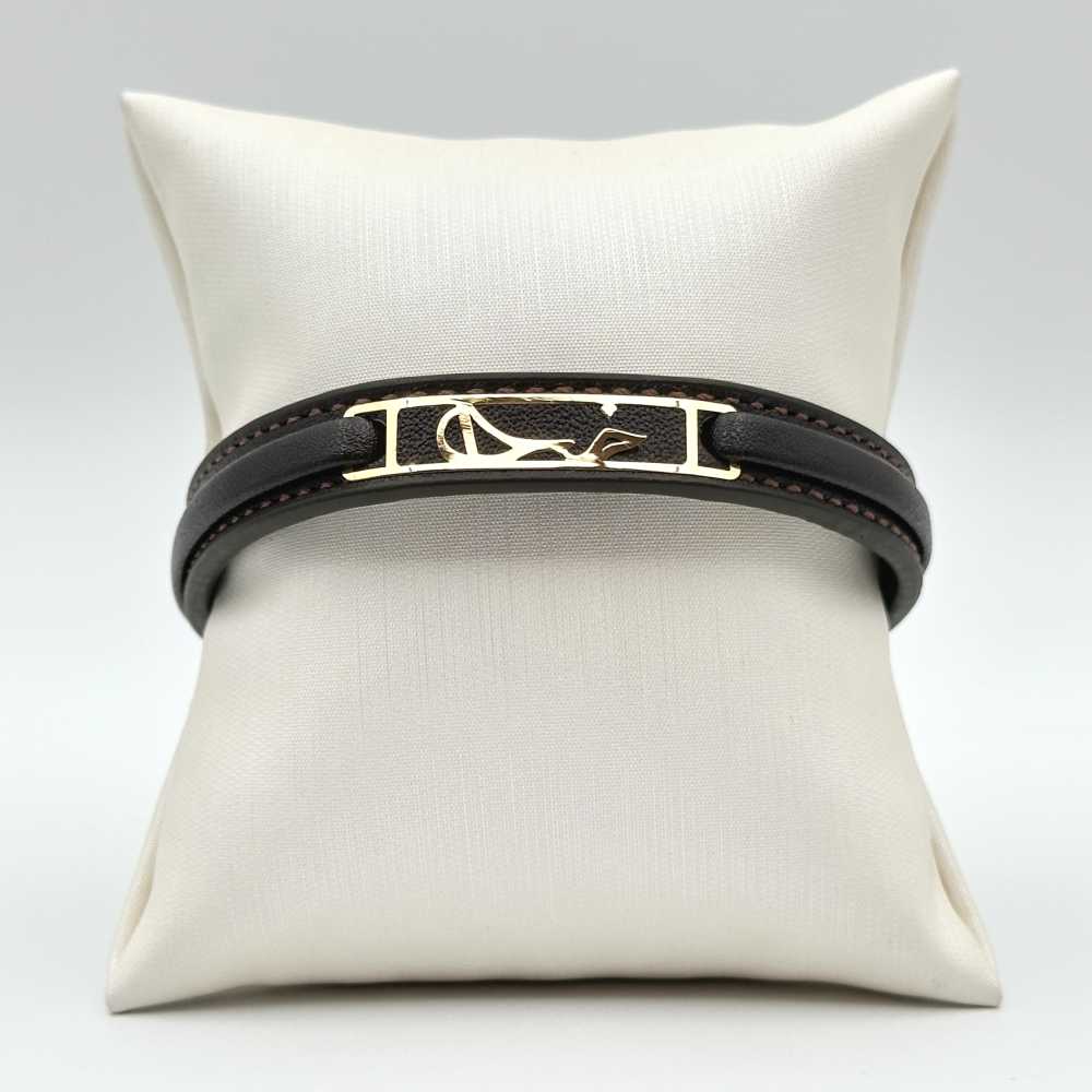 دستبند چرمی مردانه کد 00153