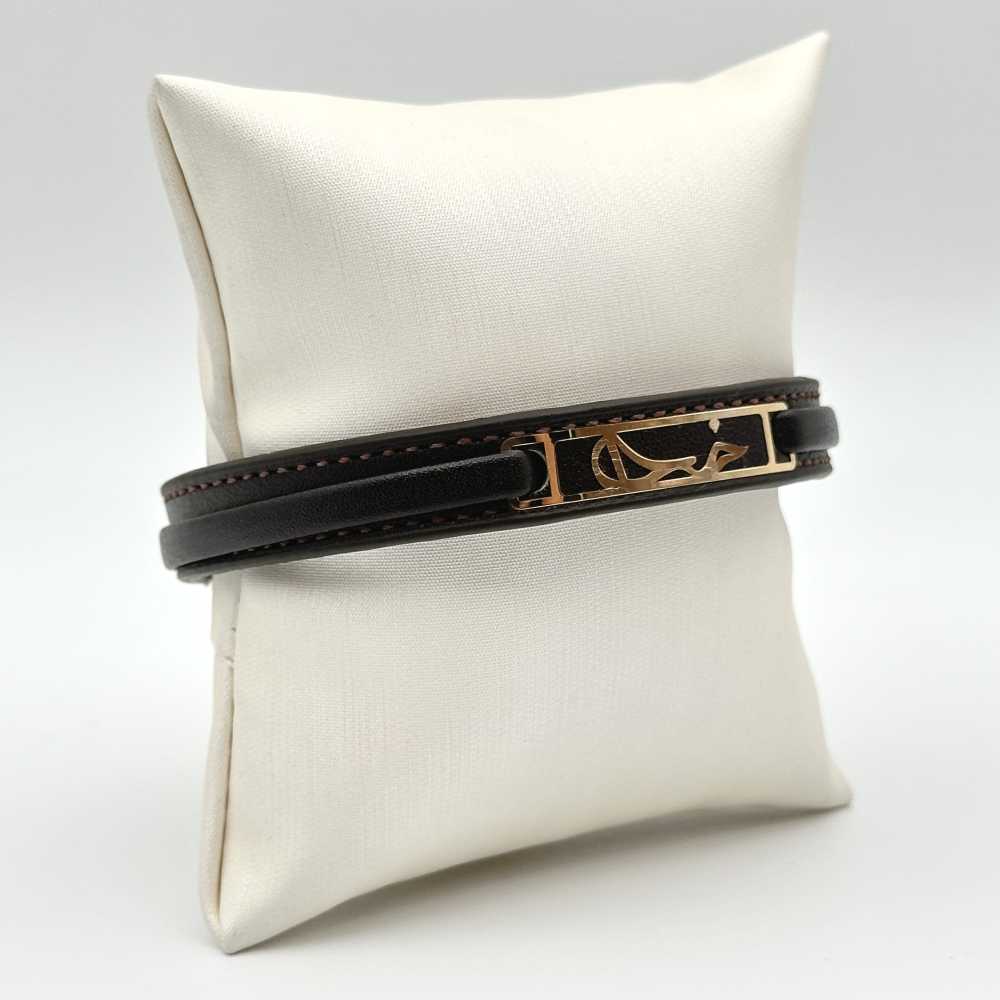 دستبند چرمی مردانه کد 00153