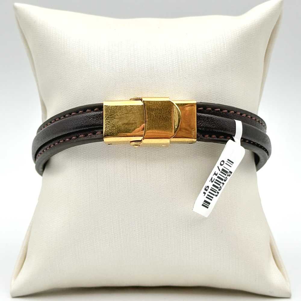 دستبند چرمی مردانه کد 00153