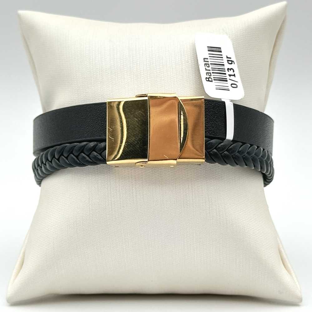 دستبند چرمی مردانه کد 00156