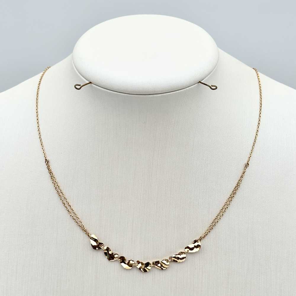 گردنبند پولک دفرمه کد 00027