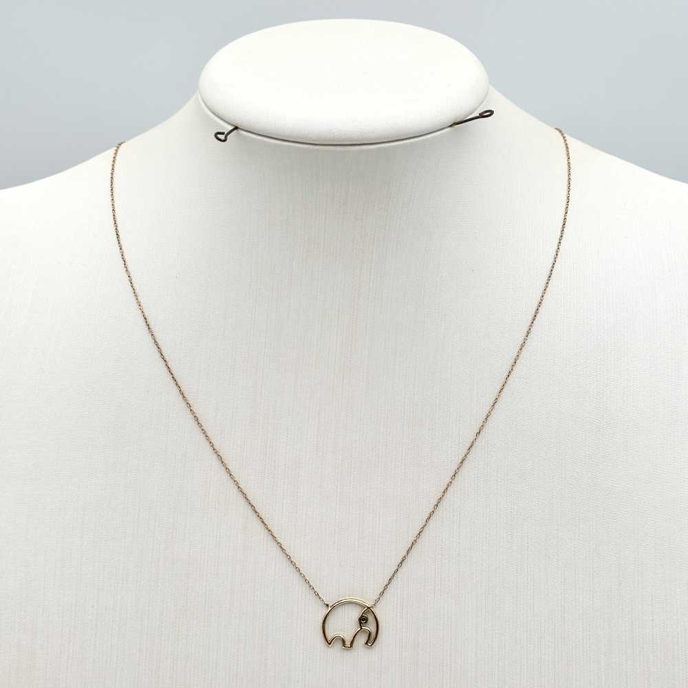 گردنبند مینیمال مفتولی فیل کد 00166