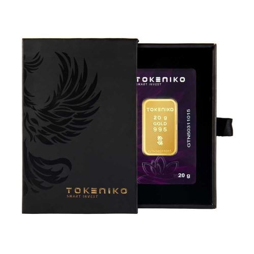 شمش طلا 20 گرمی توکنیکو 24 عیار (995)
